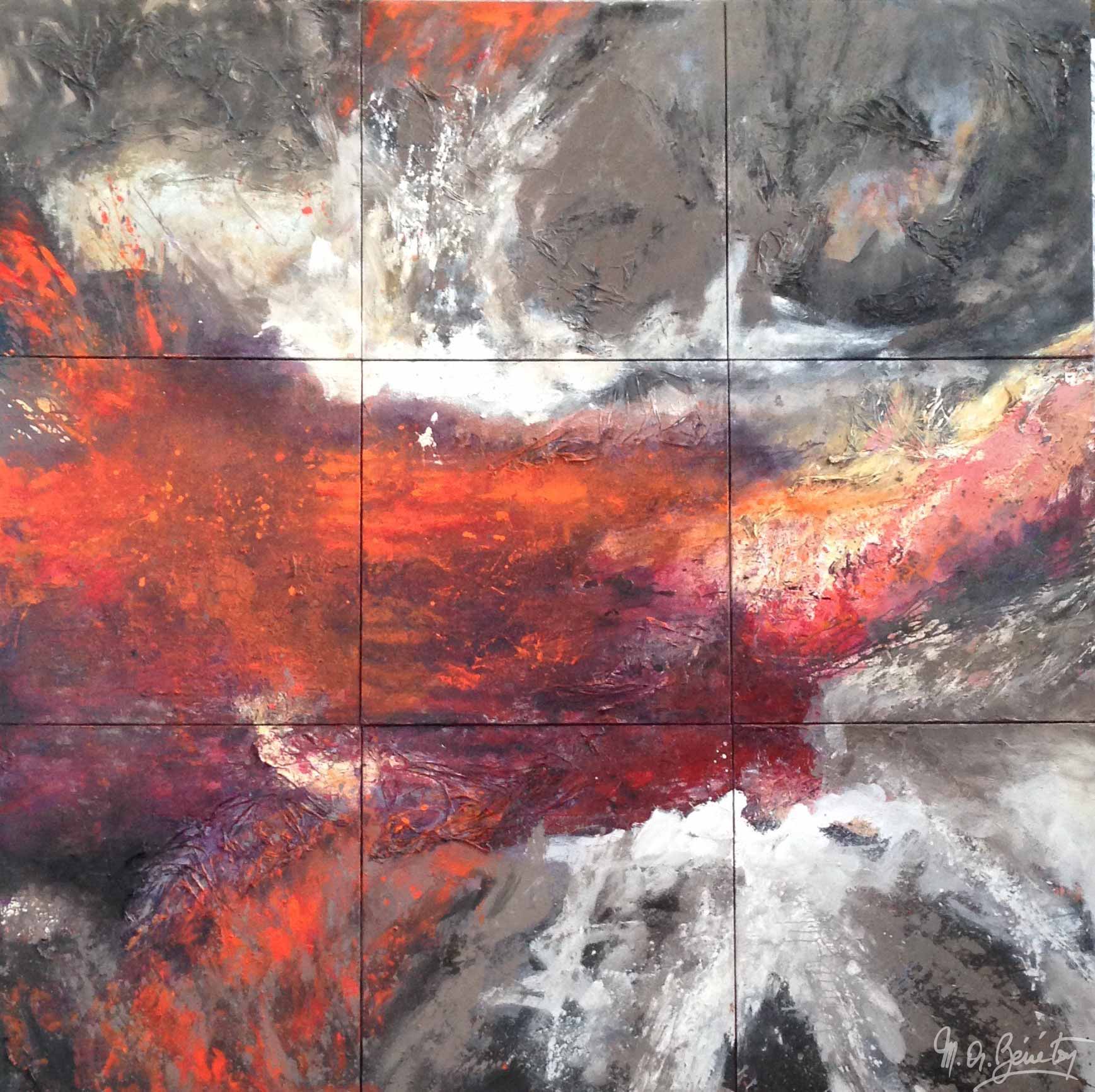 Abstrait #24 - Acrylique sur toile - H300 cm * L300 cm